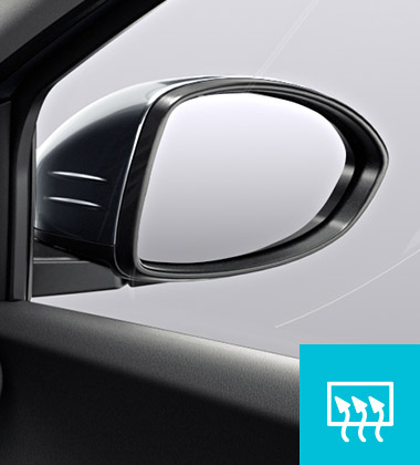 ELECTRICALLY ADJUSTABLE DOOR MIRRORS WITH DEFROST FUNCTION