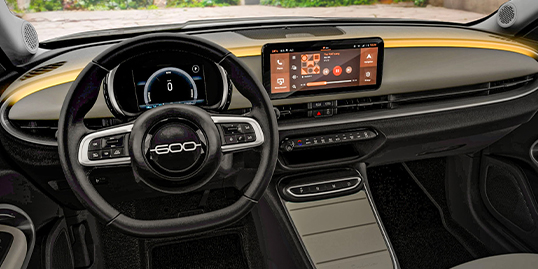 Dashboardet til Fiat 600e