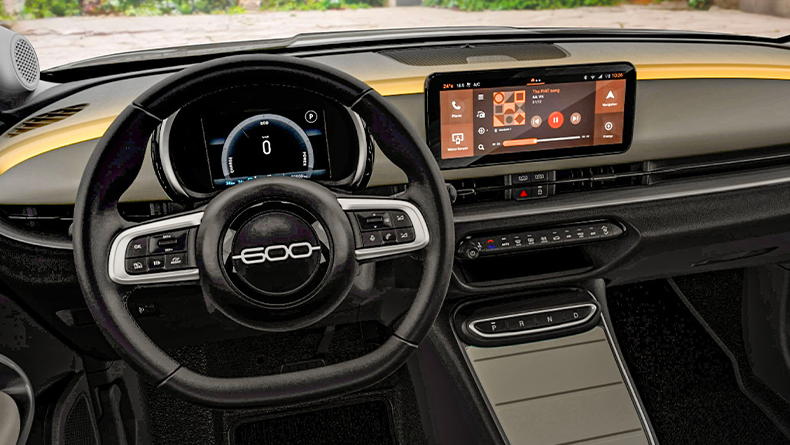 Dashboardet til Fiat 600e