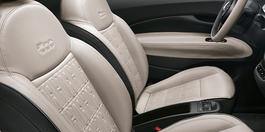 Interiør i Fiat 500e
