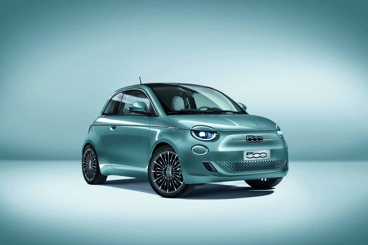 Produktbilde av svart Fiat 500