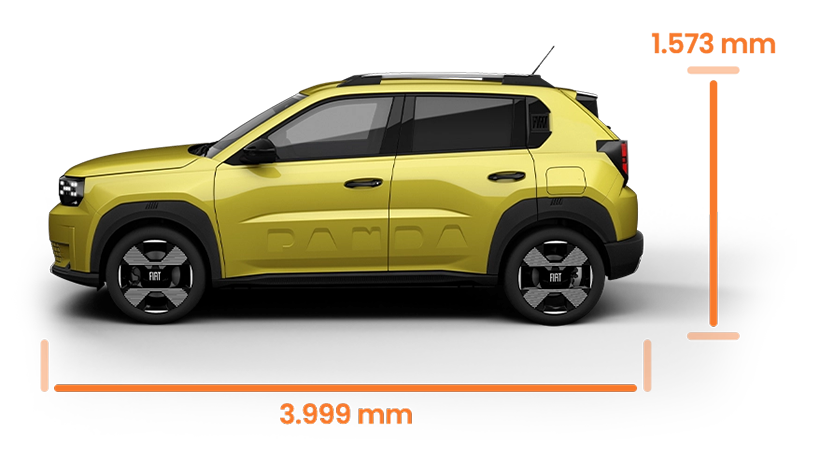 Produktbilde av Fiat Grande Panda med mål