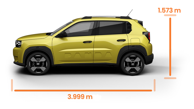 Produktbilde av Fiat Grande Panda med mål