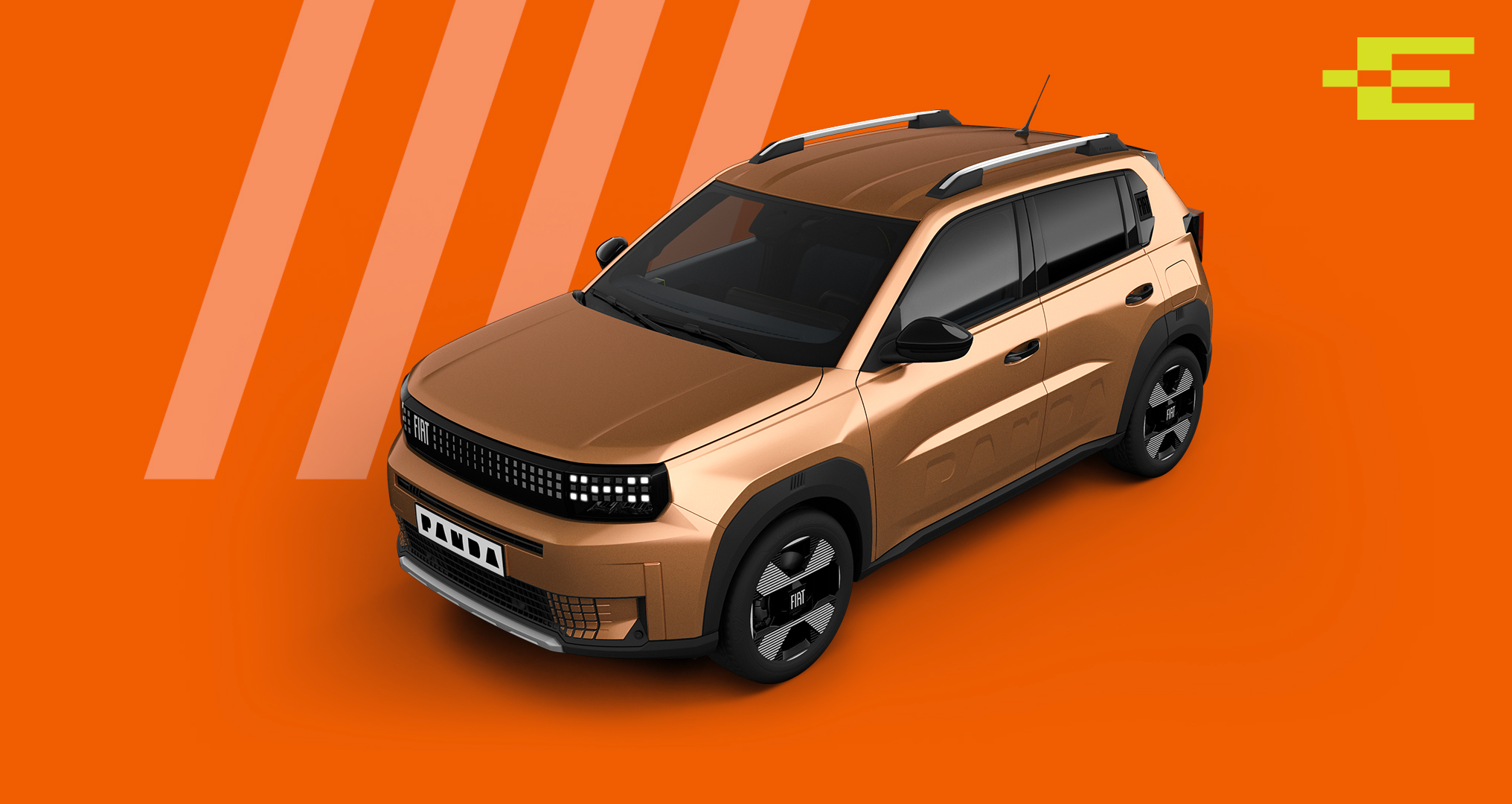 Produktbilde av en bronsefarget Fiat Grande Panda